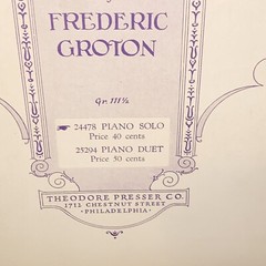 Vintage 1929 Charmante! Piano Sheet Music by Frederic Groton