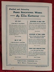 28 MINIATURE ETUDES for Piano Ella Ketterer 1938 T. Presser 3rd Grade Music Book