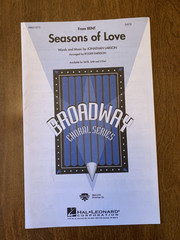Choral sheet music for 7 pop songs, 4 part, College Choral, Broadway,Hal Leonard
