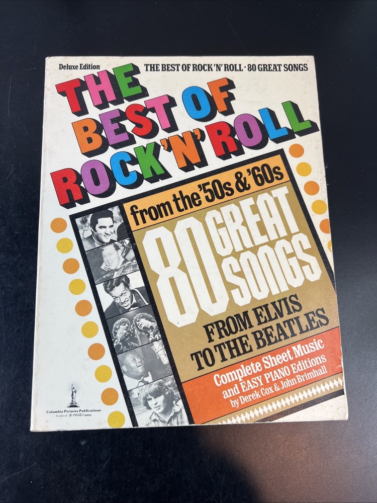 BEST OF ROCK&rsquo;N&rsquo; ROLL ELVIS TO BEATLES PIANO/VOCAL/GUITAR SHEET MUSIC BOOK 300 PG