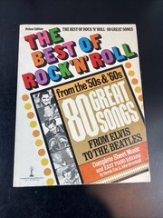BEST OF ROCK&rsquo;N&rsquo; ROLL ELVIS TO BEATLES PIANO/VOCAL/GUITAR SHEET MUSIC BOOK 300 PG