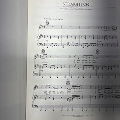 1981 HEART: GREATEST HITS / LIVE SONGBOOK Sheet Music Chords Tablature Vint_020