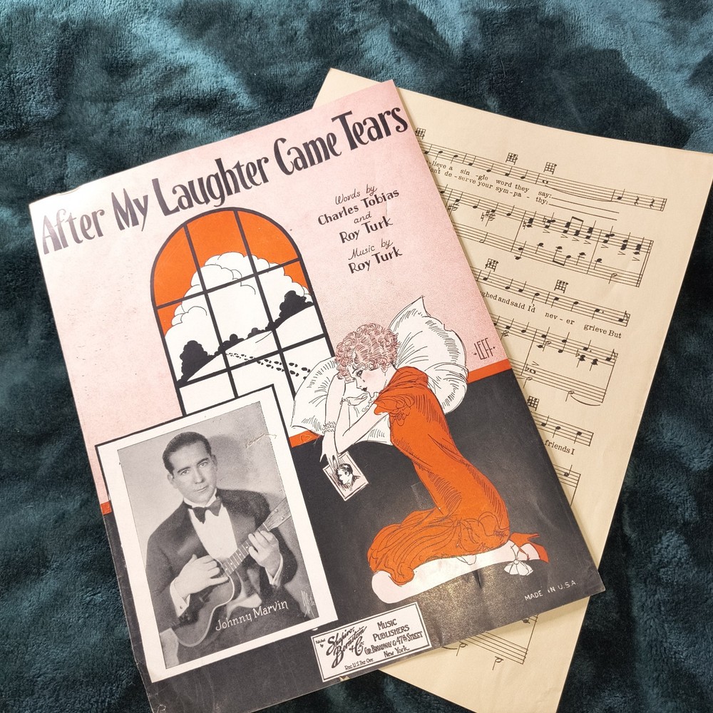 Poster 1920 Sheet Music, Piano Players , Vintage, Over 100 Yo Misic