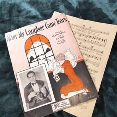 Poster 1920 Sheet Music, Piano Players , Vintage, Over 100 Yo Misic