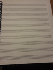Blank Sheet Music Manuscript Paper / Staff Paper / Musicians Notebook 80 Pages