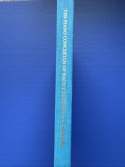 Piano Concerti of Bach, Beethoven & Brahms – Hardcover Belwin-Mills Study Score