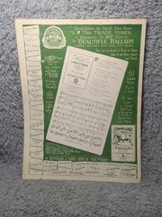 California Here I Come Antique Sheet Music Al Jolson Ukulele Fox Trot 1924