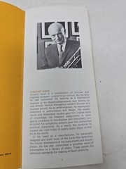 Vintage 1968 Vincent Bach Trumpet Catalog Embouchure and Mouthpiece Manual