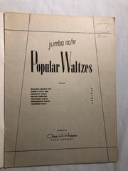 Jumbo Note Popular Waltzes by Charles Hansen Music