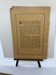 Songs Of Kiwanis Historic Frantetnal Songbook 1924 Collectible Cool!