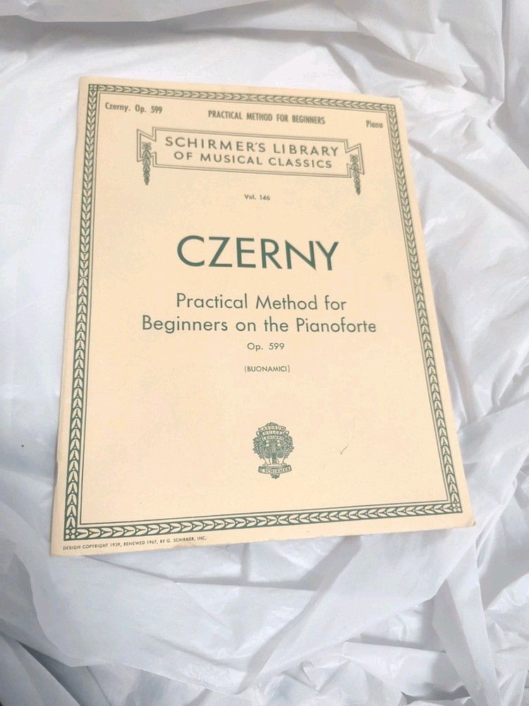 Schirmer’s Library Vol 146 Op 599 Czerny Practical method Beginners Sm2