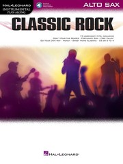 Classic Rock for Alto Sax Solo Sheet Music 15 Songs Play-Along Book Online Audio