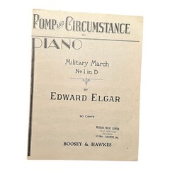 Pomp and Circumstance No 1 in D Edward Elgar Piano Solo Boosey NOS Vintage