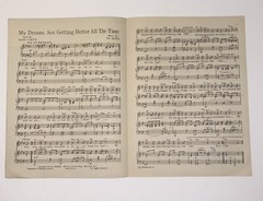 Vintage 1944 My Dreams Are Getting Better All The Time Sheet Music Marion Hutton