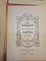Vintage Haydn 30 Celebrated Quartets Band I Complete 4 Parts Edition Peters Set