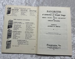 Favorites Volume 1 Gospel Songs Solos Duets Trios Singspirations Alfred B Smith