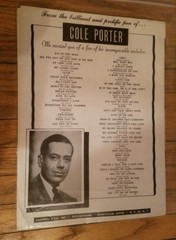 I LOVE PARIS CAN-CAN 1953 Broadway, Cole Porter, Sheet Music
