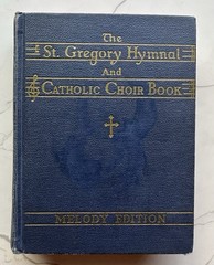 Vintage St. Gregory Hymnal & Catholic Choir Book 1947 Melody Edition Sheet Music