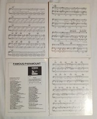 19 1980&rsquo;s Sheet Music Lot LIONEL RICHIE Kenny Rogers GREASE Michael Jackson