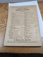 Anthology Of Sacred Song Edited By Max Spicker, 1901