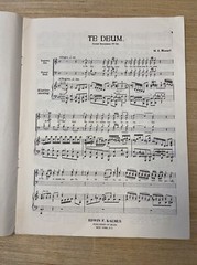 Kalmus Vocal Scores with Latin Text, W. A. Mozart, Requiem, Te Deum, Lot of 4