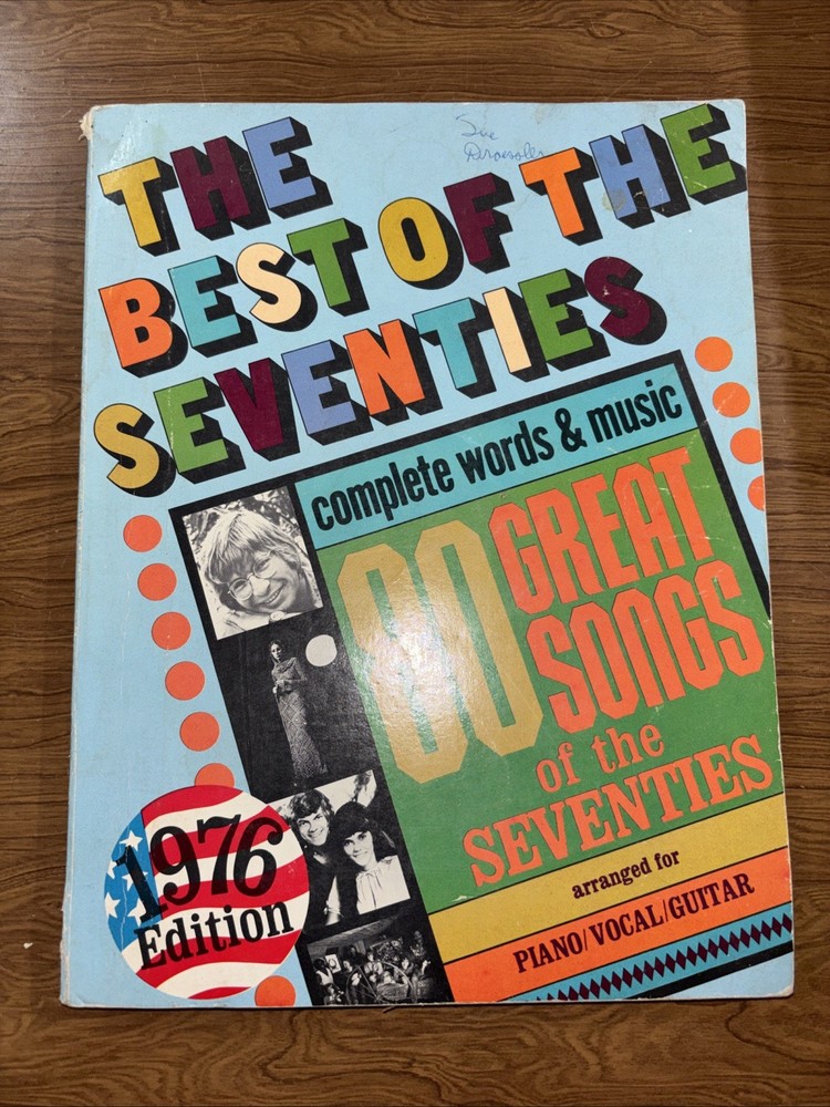 The Best of the Seventies 80 Great Songs 1976 Piano Vocal Guitar Lyrics Songbook