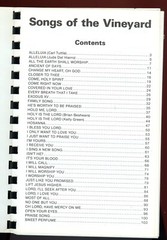 1987 Songbook, Songs of the Vinyard – Arranged for Guitar & Piano