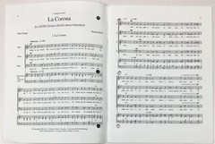 La Corona Piano Sheet Music SATB Chorus Divisi Unaccompanied Thomas Bold ECS Pub
