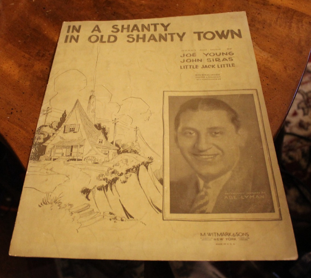 In a Shanty in Old Shanty Town ~ 1932 Witmark Sheet Music ACC