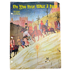 Do You Hear What I Hear Piano Voice Sheet Music Regney Shayne 1962 Christmas Vtg