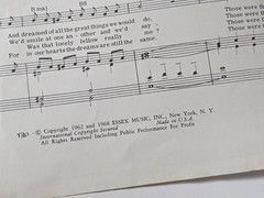 THOSE WERE THE DAYS Sung by Mary Hopkin 1968 Vintage Sheet Music by Gene Raskin