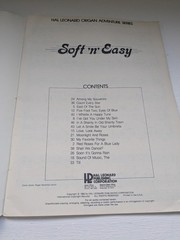Soft&rsquo;n&rsquo;Easy 1982 Organ Hal Leonard Songbook Adventure Series