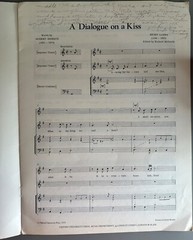 SHEET MUSIC Henry Lawes A Dialogue on a Kiss for two solo voices and continuo