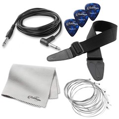 Ashthorpe 39-Inch Electric Guitar (White-White), Full-Size Guitar Kit with Pa…