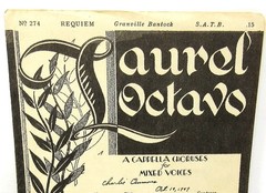 Requiem Sheet Music 1924 A Cappella SATB Mixed Voices Chorus Bantock US Seller