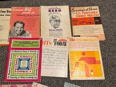 Huge Lot of 22 Vintage Chord Organ songbooks & Sheet Music 50s-70s piano vocals