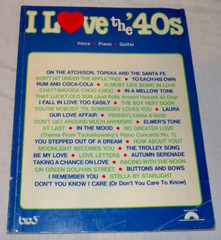 VTG 1983 I Love the 40&rsquo;s Voice Guitar Piano Sheet Music PB Book Columbia Picture