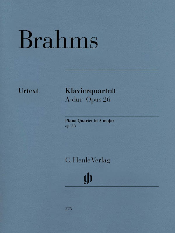 Brahms Piano Quartet A Major Op 26 Violin Viola Henle Urtext Music Book
