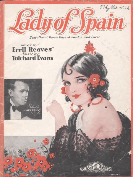 Lady of Spain by Reaves & Evans, 1931 — Vintage Sheet Music