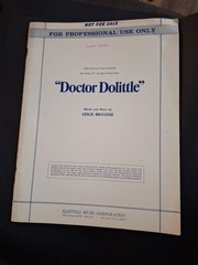 Doctor Dolittle Vocal Song Book Sheet Music Professional 20th Century Fox 1967