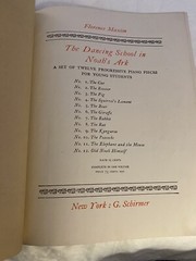 The Dancing School in Noah&rsquo;s Ark Sheet Music 1906 Florence Maxim For Students