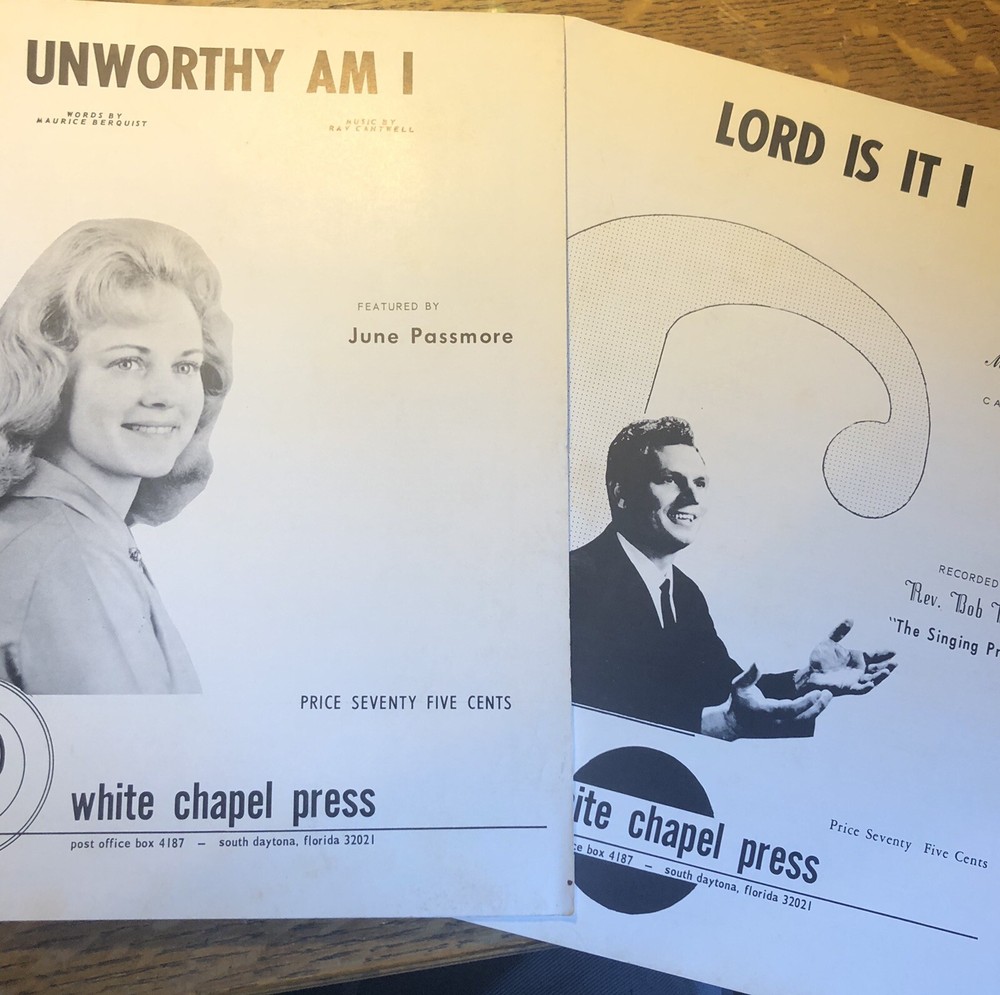 Two 1967/68 Christian Sheet Music Items From South Daytona, Florida