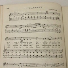 Antique Sheet Music Song Book Gems of English Songs Duets Quartets Piano Forte