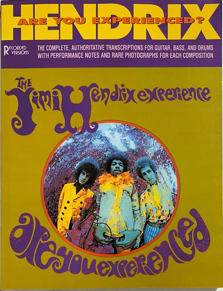Jimi Hendrix Are You Experienced Guitar Bass Drum Transcription Book