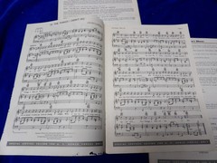 Vtg Armed Forces Song Folio Sheet Music Song Book & Lyric Sheet lot of 3