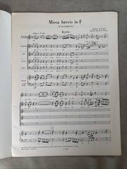 Haydn: Missa Brevis in F- Choral Score Only Ed. Richard Moder (Doblinger)