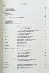 JS Bach Christmas Oratorio Vocal Score Music Book English & German Novello