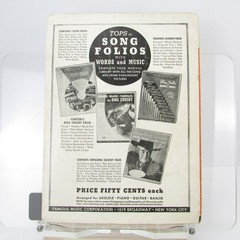 Road to Morocco Vocal Selections Songbook P/V/G Famous Music 1942 Piano Ukulele
