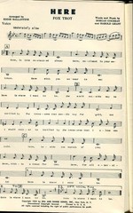 HERE – FOX TROT – COCHRAN & GRANT – ORCHESTRATION ARRANGED BY EDDIE BALLANTINE