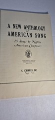 Vintage 1942 A New Anthology of American Song Sheet Music G Schirmer Low Voice